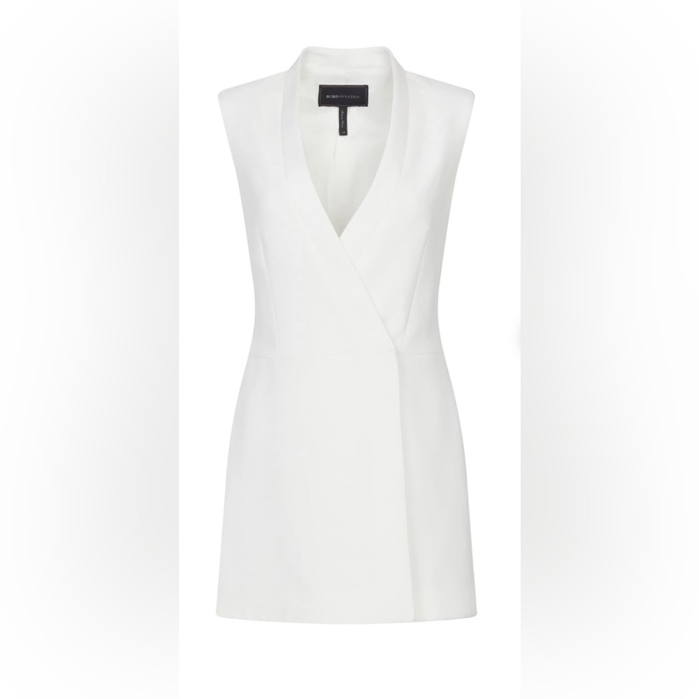 BCBGMaxAzria Caryn Wrap Dress in Off-White - Picture 5 of 6